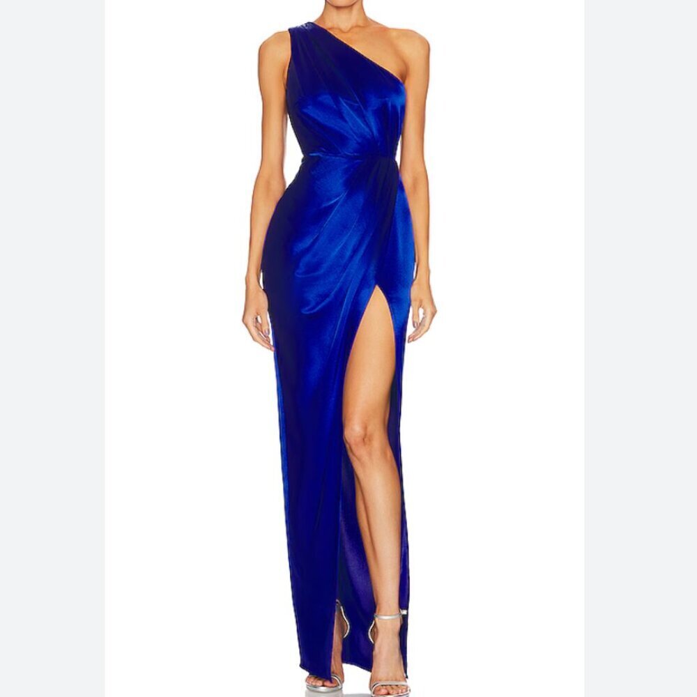 NWT SAU LEE Preston Dress in Egyptian Blue